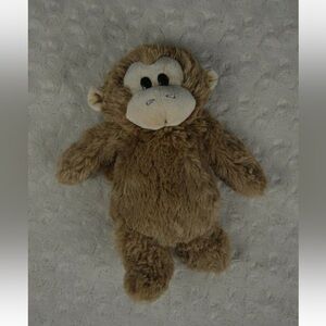 Demdaco Nat & Jules Nolan Monkey Plush Stuffed Animal Toy Brown Tan Lovey